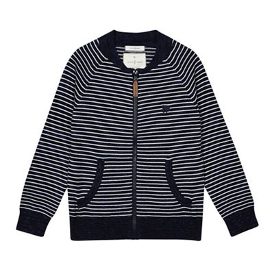 Boys' navy striped sweater